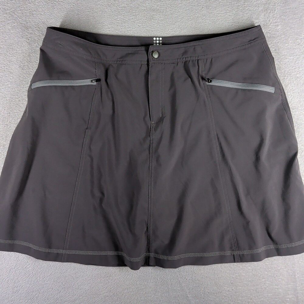 Title Nine Swingtastic Nimblene Skirt Skort Women's 14 Gray Golf Tennis Hiking